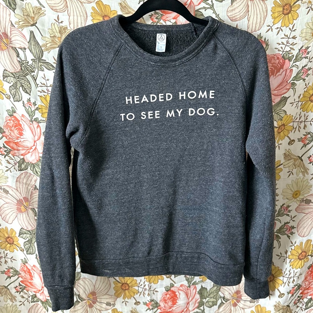 Grey crew neck